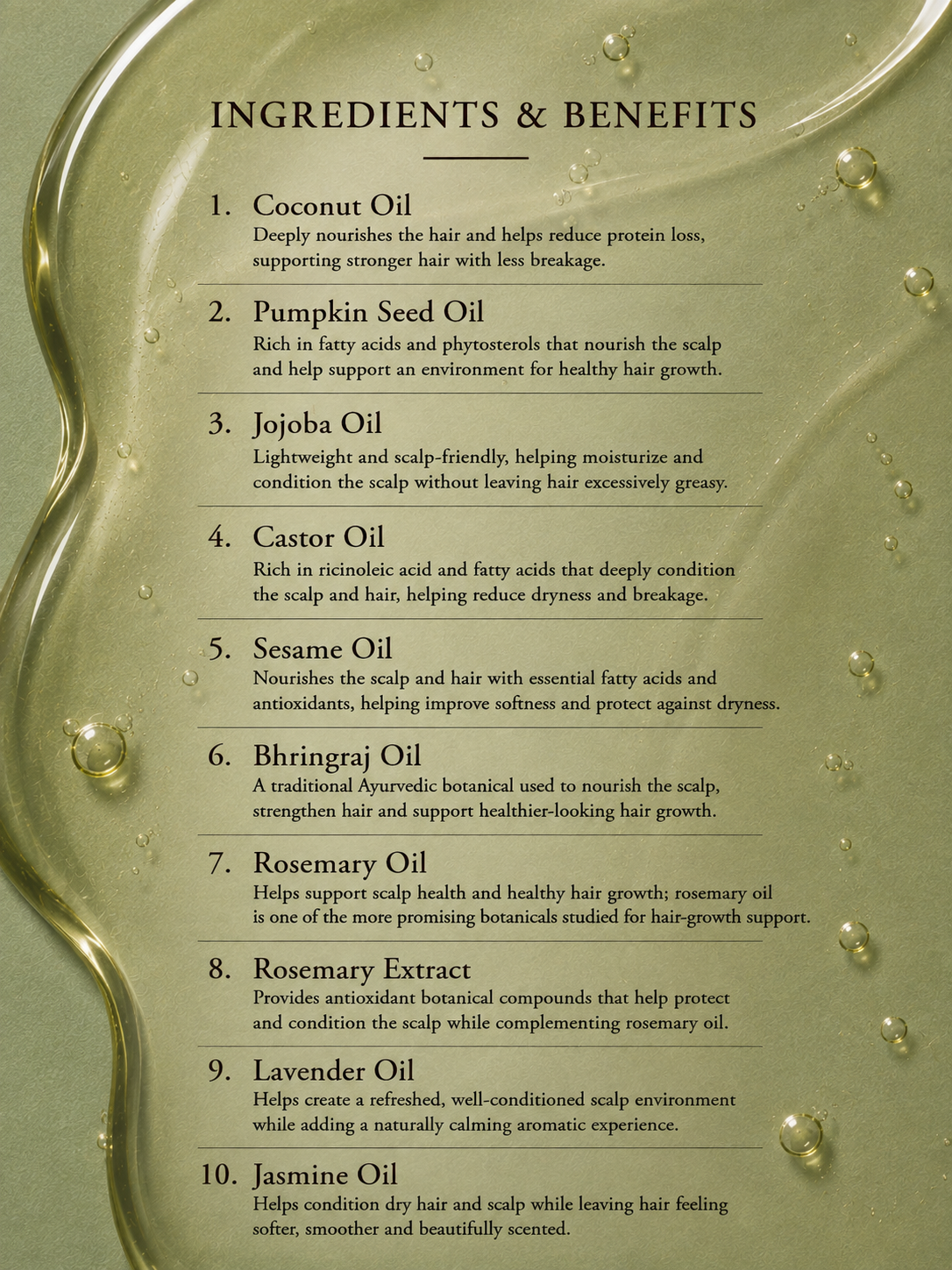 The Hair Oil | Daily Scalp & Hair Therapy – 100% Natural